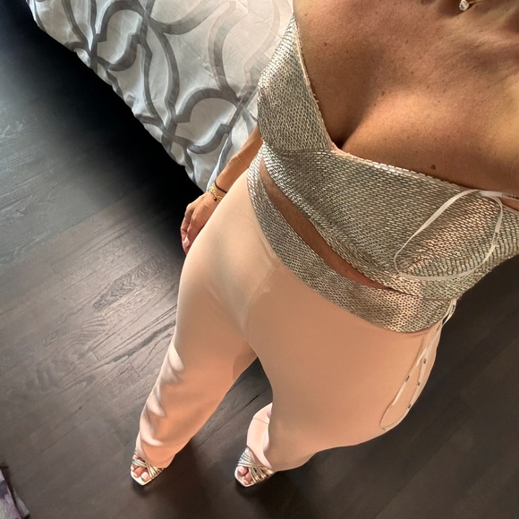 NEW Cushnie Cady Desert Rose Jumpsuit $2195 - Picture 6 of 14